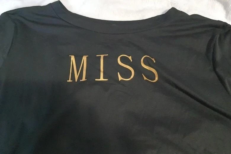 Vestido longo assimétrico preto quadriculado "MISS" 48 - 4XL – photo 6